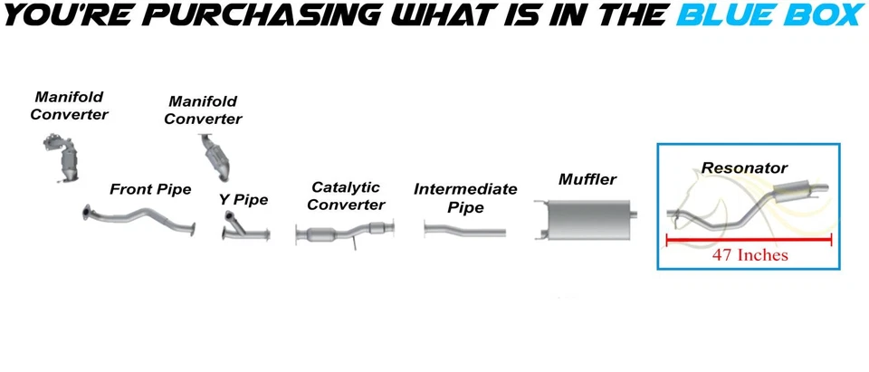 Tubo de escape resonador de acero inoxidable se adapta a: Toyota Highlander 2014-2016 3,5 L Foto 3 de 4