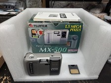 Fujifilm MX-500 Digital Camera 1.5MP with Memory Card, Tested Working Vintage