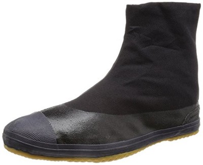 MoonStar Magic Fitter 5-Toe Tabi Shoes Black 22cm Waterproof Slip-Resistant