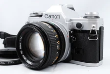 【Excellent+5】Canon AE-1 silver 35mm SLR Film Camera w/lens FD 50mm f/1.4 S.S.C.