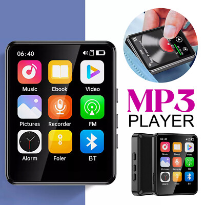 2.4 inch Full Touch Screen Bluetooth 5.3 HIFI MP3 Music MP4 Video PlayerG8
