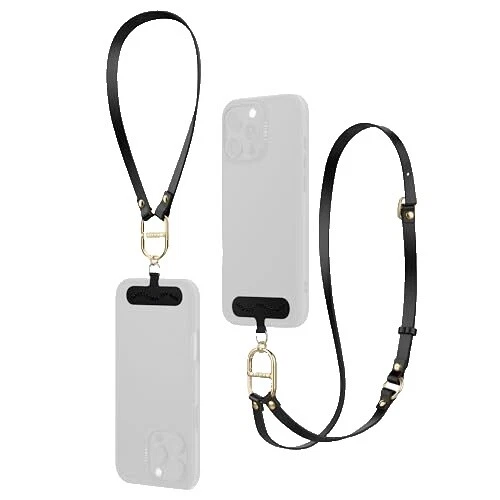 Correas de Cuero negro Teléfono Celular