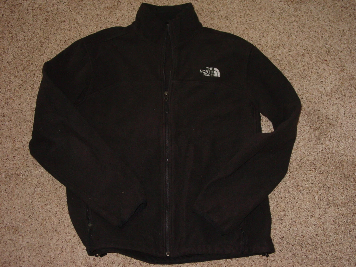 Mens The North Face A14U Windwall 1 Black Fleece Jacket Size M
