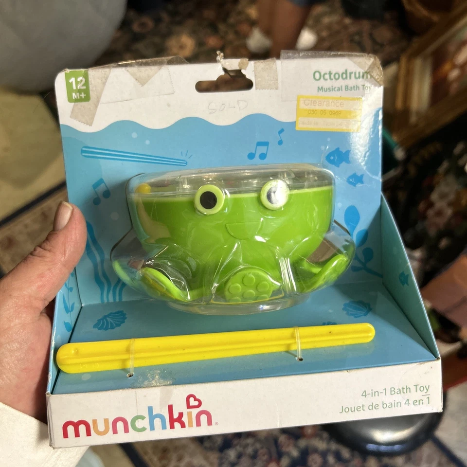 全新 - Munchkin Octodrum 4 合 1 音乐鼓 学步儿童 洗澡玩具 — 第 2/2 张图片