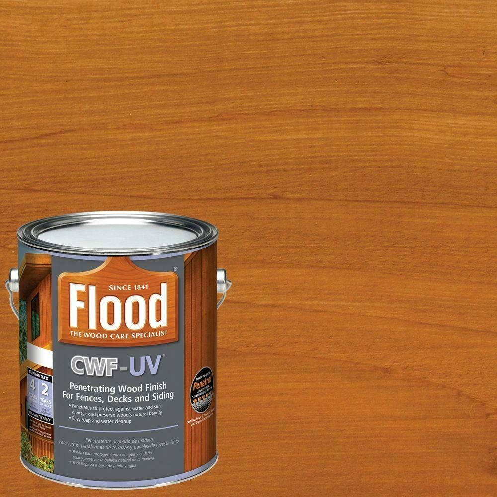 1 gal. Cedar Tone CWFUV Waterproof Exterior Wood Finish Deck Patio