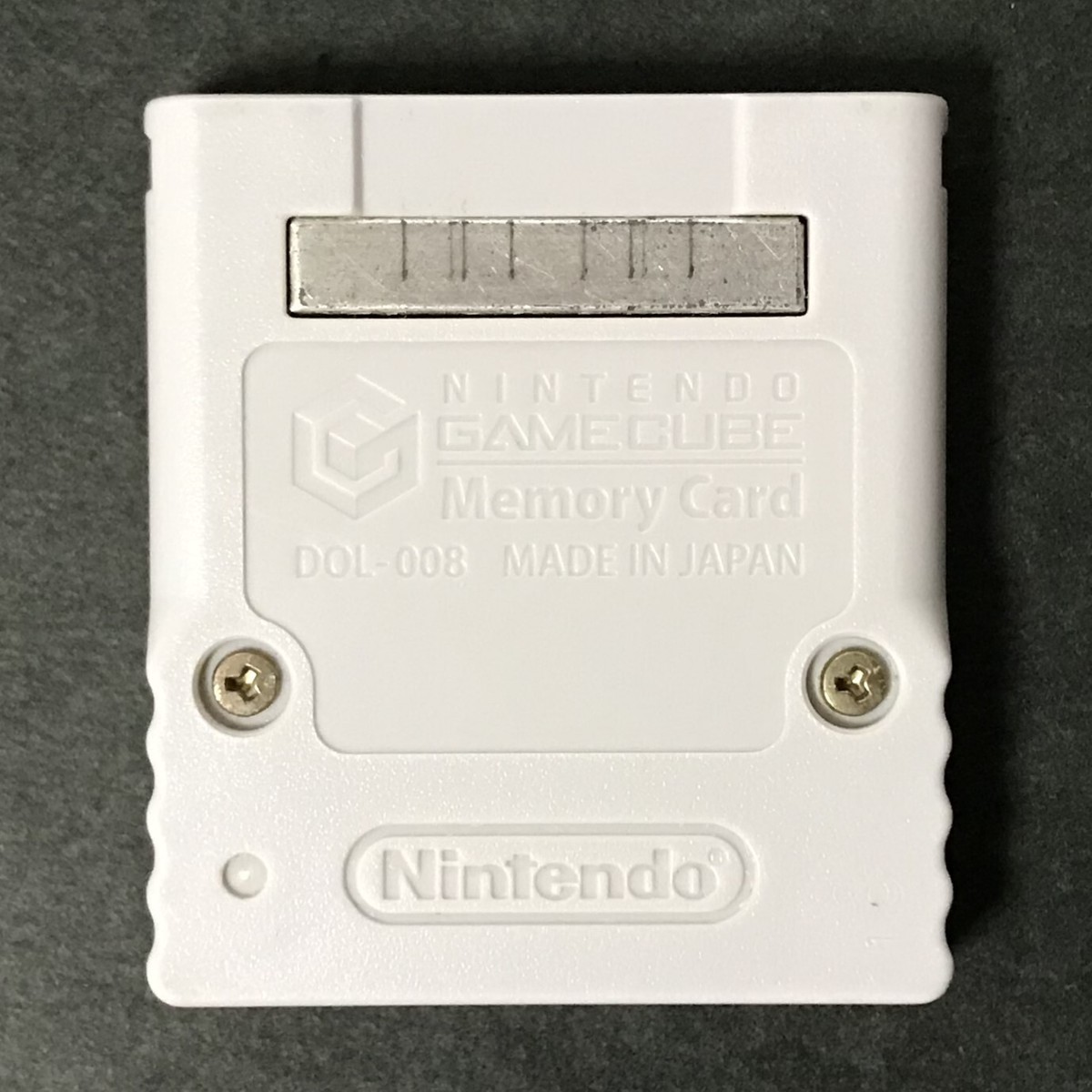Nintendo GameCube Memory Card 59 Blocks DOL-008 LightGray GC
