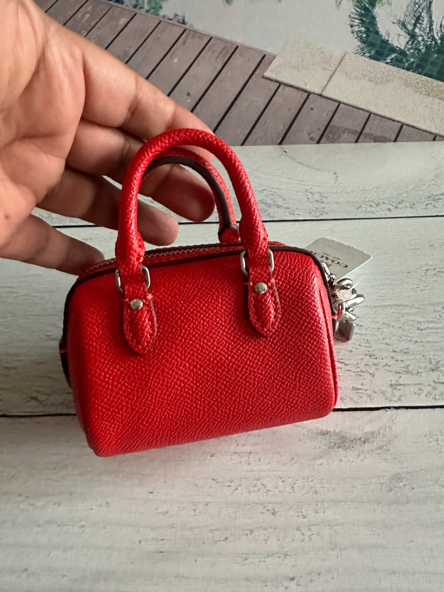 Coach Mini Rowan Satchel Bag Charm CU279 Miami Red NWT | eBay Coach Mini Rowan Satchel Bag Charm CU279 Miami Red NWT | eBay