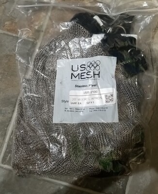 US Mesh Apron Mesh Stainless Steel 20'' x 34'' USM-2100