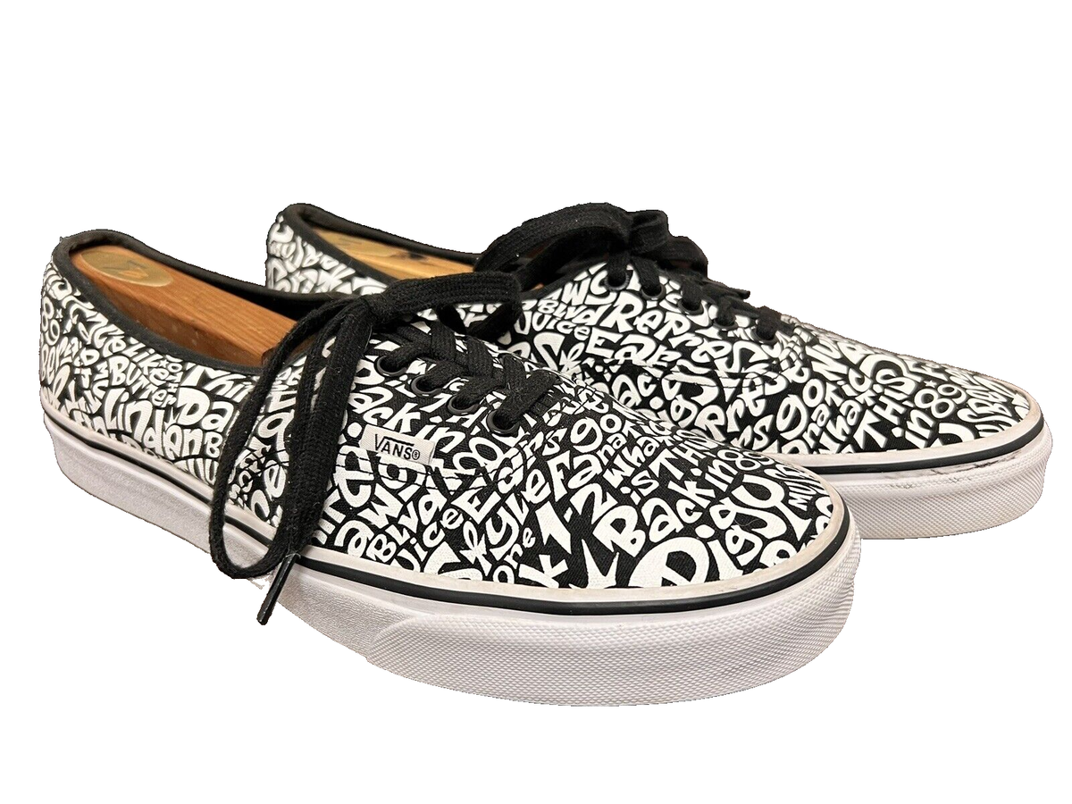 VANS A Tribe Called Quest ATCQ Authentic Skate Shoes US 11.5 White