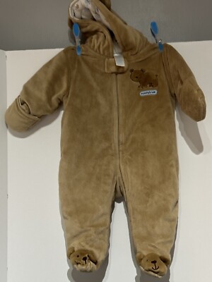 Child of Mine Carters Baby 3-6 m Snowsuit/Jumpsuit Mommy’s Cub Bear Boys  Soft