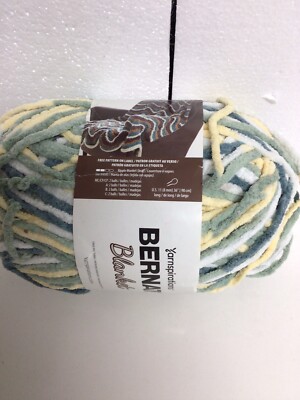 Cotton Yarn Bernat Blanket Yarn Sunshine Green Bernat Blanket Yarn