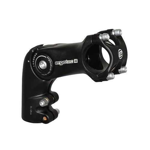 Potence VTT réglable Ergotec Octopus avec rehausse de guidon ajustable noir