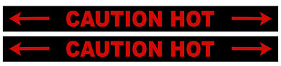 #ad Caution Hot Exhaust Aircraft Safety Vinyl Decal $5.50