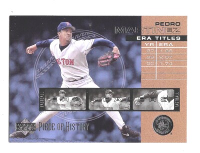 Z 2002 Upper Deck POH  Baseball Pedro Martinez Red Sox ERA Leader #E2 NRMT