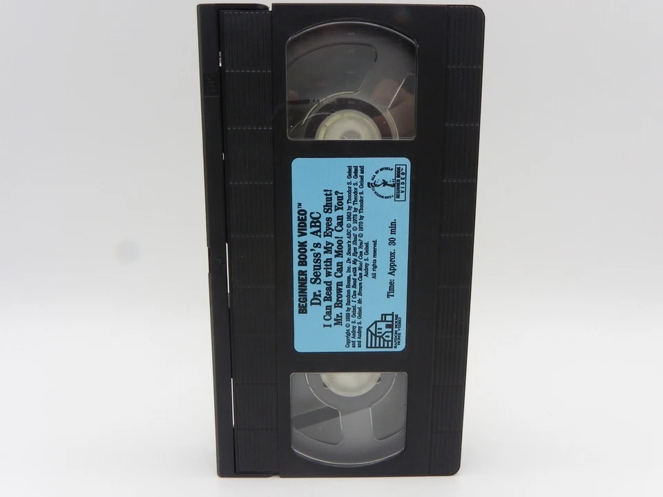 Beginner Book Video Dr. Seuss's ABC I Can Read With My Eyes Shut! VHS 1989 Loose - Image 2 of 4