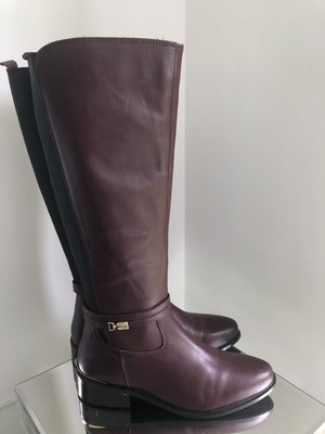 dune burgundy boots
