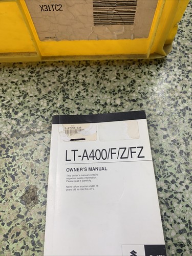 Suzuki LT-A400/F-Z-FZ Owners Manual 99011-27H56-03A OEM Original 2013 - 第 1/3 張圖片