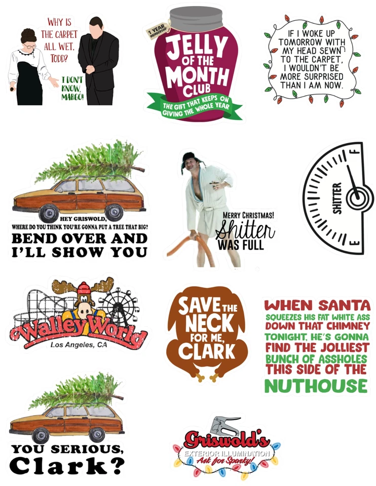 National Lampoons Christmas Vacation Sticker Pack