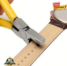 1 pc Universal Handheld Leather Hole Punch Tool for Belts, Straps & Shoelaces