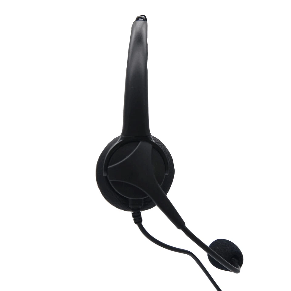 Call Center Telefono da Ufficio Cuffie Telefoniche Modulari RJ11 Voice Call Chat Auricolare - Immagine 3 di 4