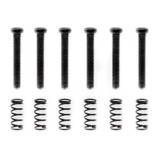 Musiclily Pro 6 Sets Black M3x20mm Saddle Screws Springs For Guitar Bass Bridge
