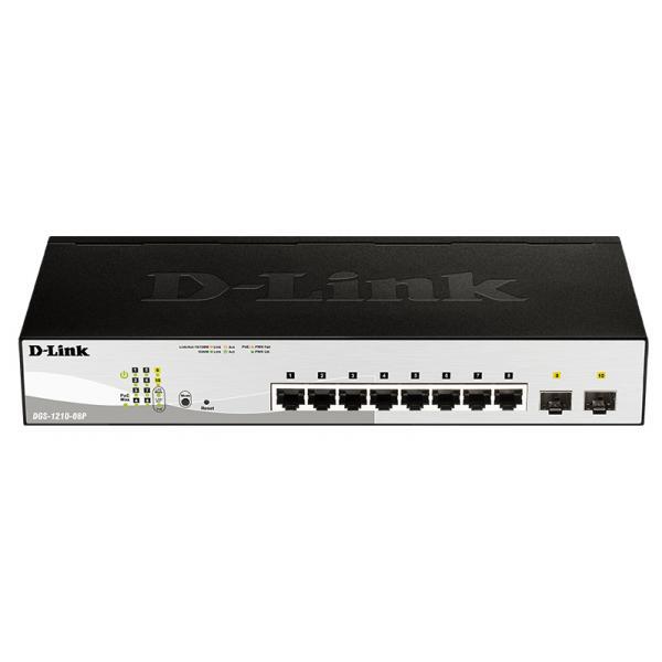 D-Link DGS-1210-08P switch di rete Gestito L2 Gigabit Ethernet (10/100/1000) Sup