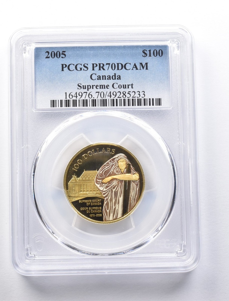 2005 Canada 100 Dollars Gold Supreme Court PR70 DCAM PCGS *1048 | eBay