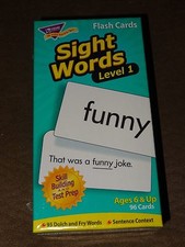 Trend Sight Words Level 1 Flash Cards-96 Cards-New In Package