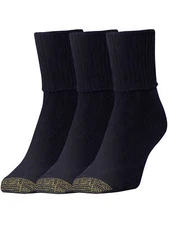 Gold Toe Women's Bermuda Turn Cuff 3-Pack Socks 3524