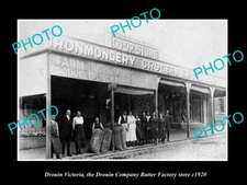 OLD LARGE HISTORIC PHOTO DROUIN VICTORIA THE BUTTER COMPANY STORE c1920