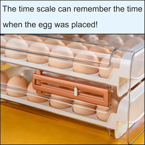 40 Capacity Egg Container for Refrigerator, Household Egg Holder for Fridge - Bild 5 von 7