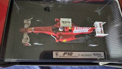 Rare - Hot Wheels Racing Model 2010 - Ferrari F10 Alonso Bahrain