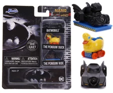NEW Jada 31616 Batman 3-Pack Nano Hollywood Rides Die-Cast Vehicles penguin