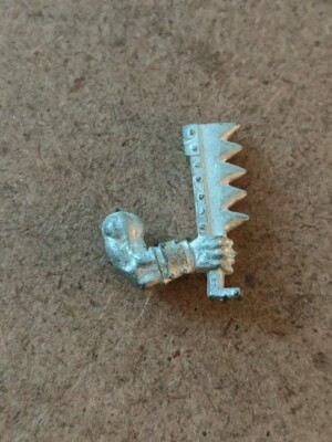 Warhammer 40K Orks Classic Bad Dok rechter Arm Gebiss Metall 