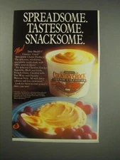1990 Shedd's Country Crock Fresh Cheddar Cheese Spread Ad - Spreadsome.