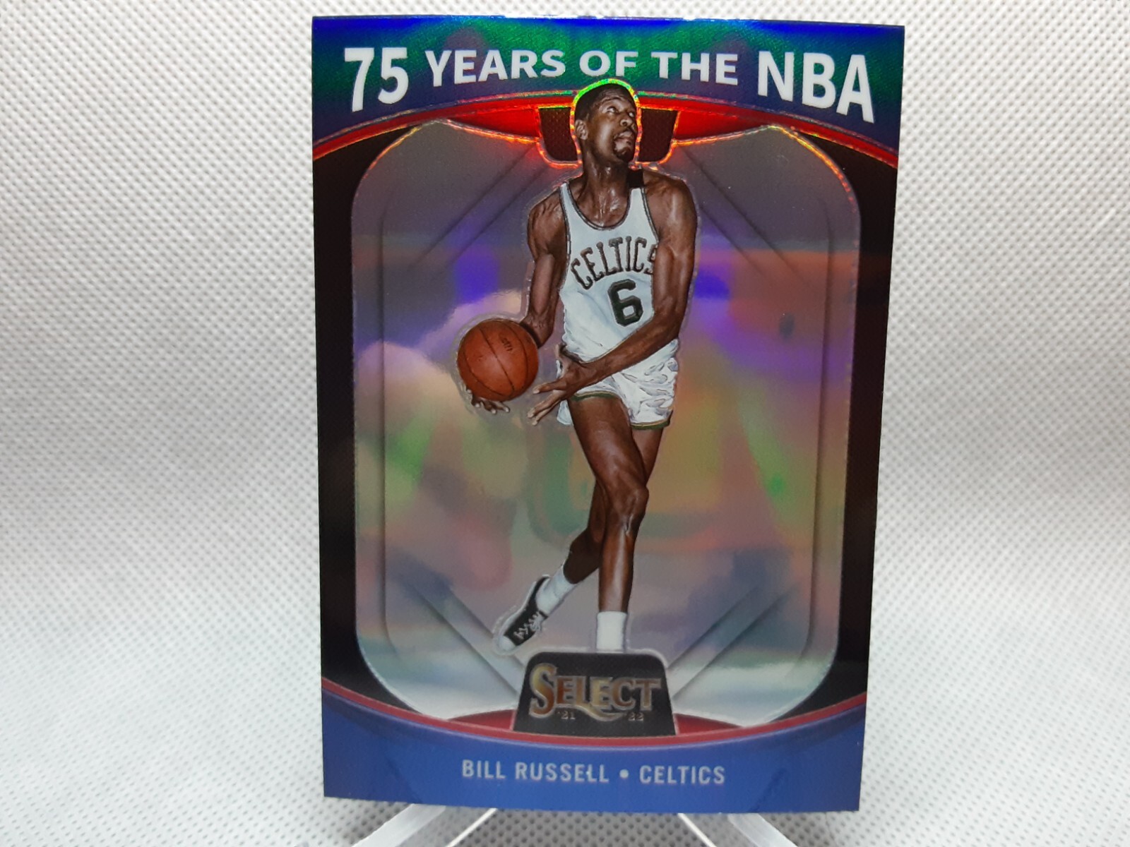 🏀2021-22 Panini Select 75 Years of the NBA Bill Russell #65