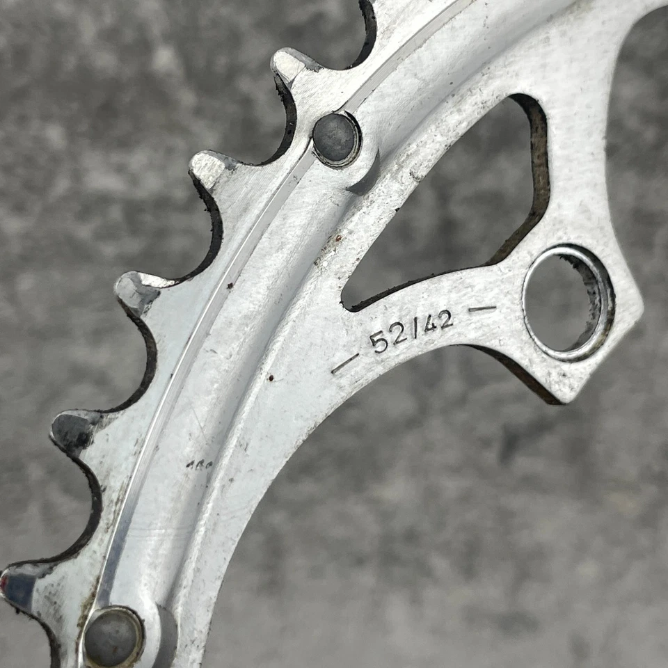 Plato Campagnolo EXA Drive 52 dientes 52/42 135 BCD 52t aleación Italia vintage Foto 2 de 4