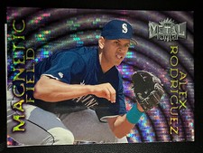 1997 Skybox Metal Universe - Magnetic Field Alex Rodriguez #9 for