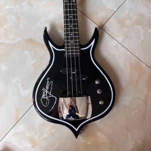 4 Strings Punisher Kiss Gene Simmons Black Electric Bass Guitar