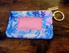 LILLY PULITZER ID Case - Tropical Coin Purse, NEW