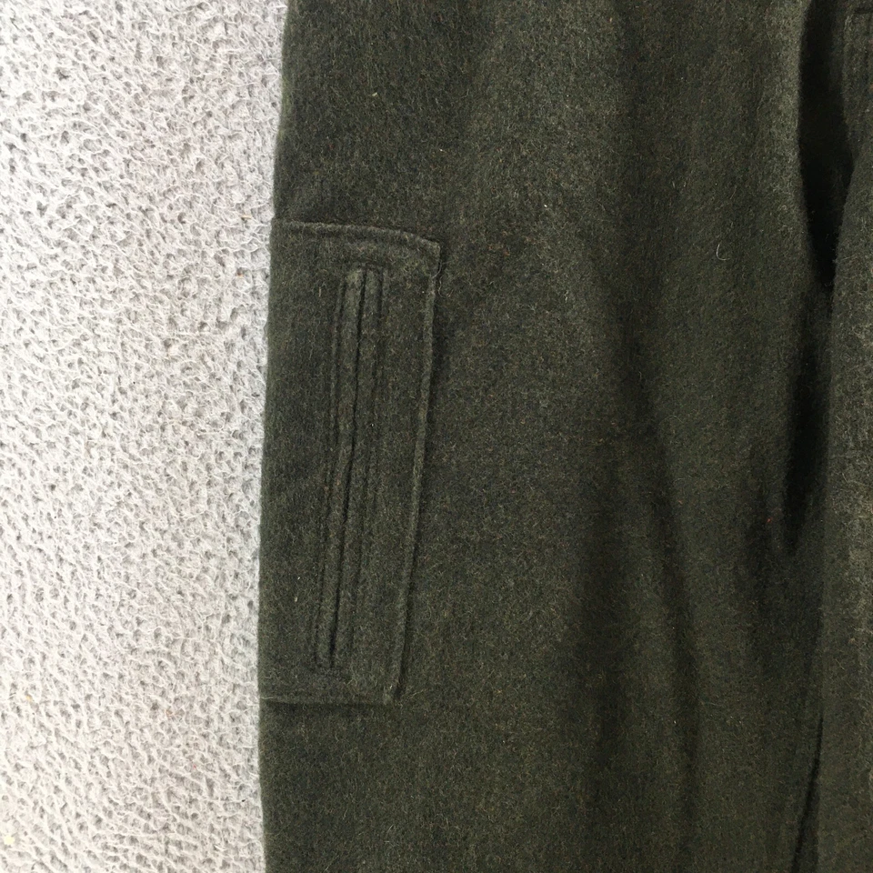 Calça cargo masculina equipamento HFC 34 (real 33x29) mistura de lã verde cintura alta zíper - Imagem 4 de 4