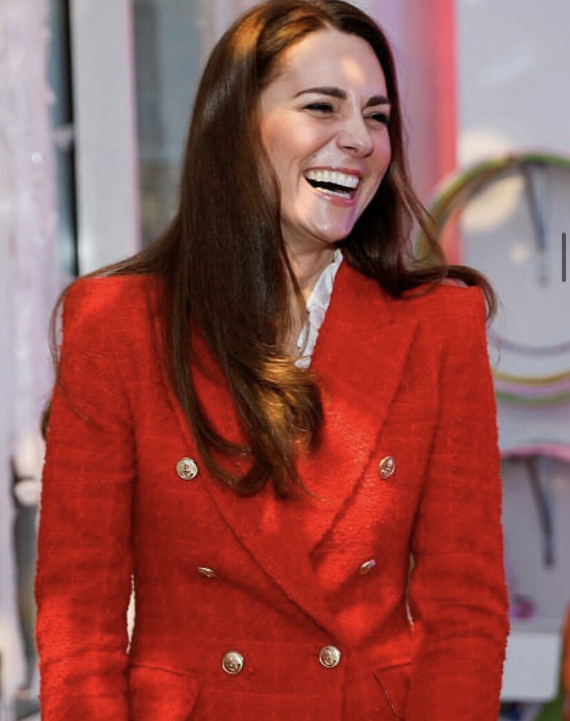 ZARA Red Textured Tweed Blazer Jacket ASO Royal Kate XS Sold Out