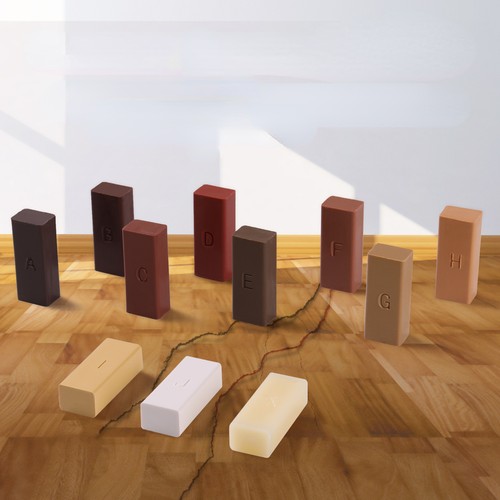 11pc Hardwood Laminate Wooden Wood Floor Repair Kit Wax Chip Scratch Mending