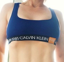 Calvin Klein 1981 Bold bras panties stretch cotton Thong Bikini Bralette sz S-3X