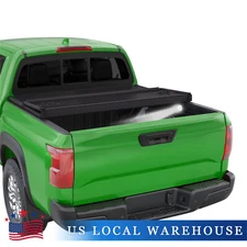 6.5ft Hard Tonneau Cover FRP Truck Bed 3-Fold For 2016-2021 Nissan Titan XD