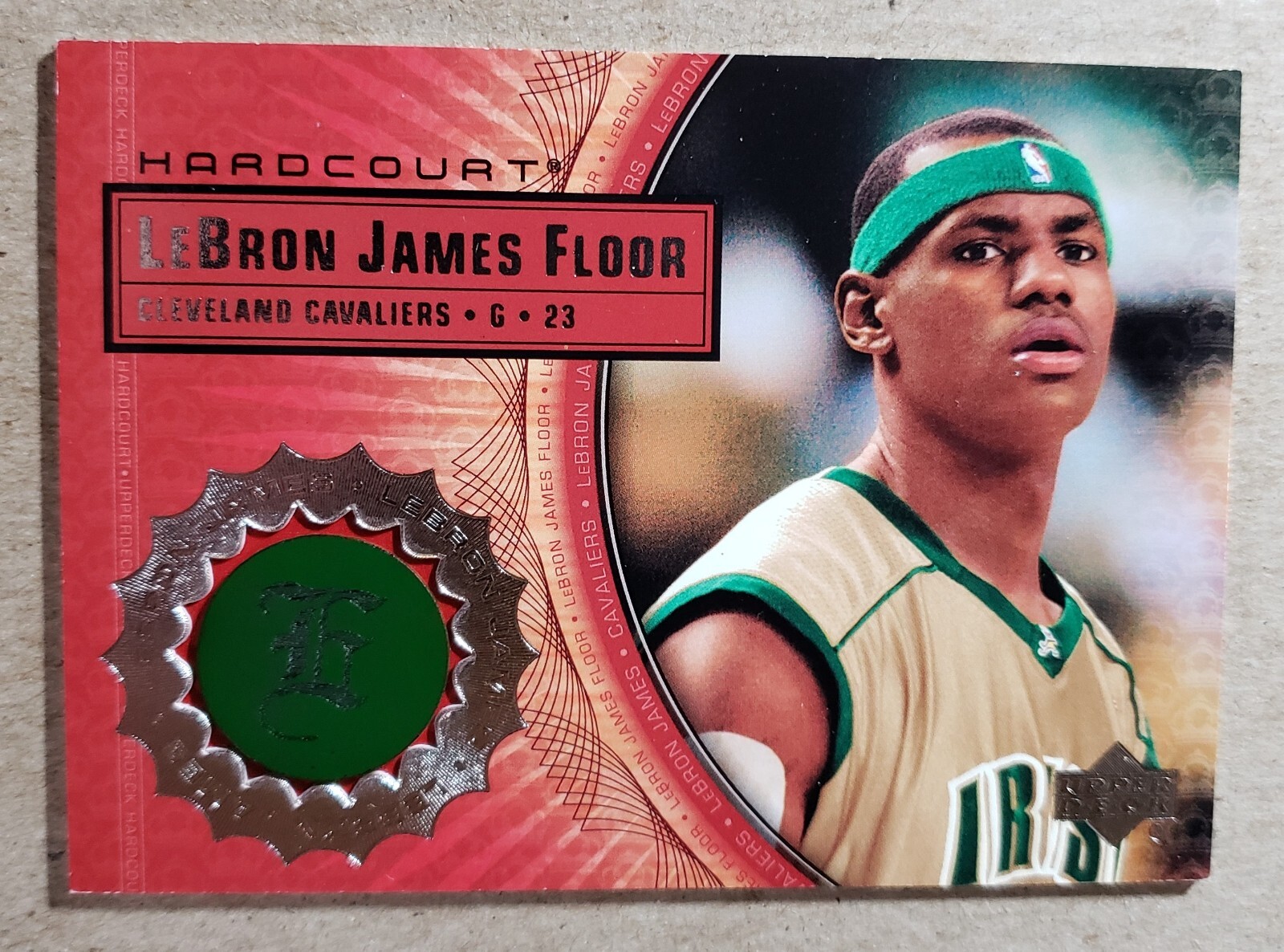 2003-04 Upper Deck Hardcourt LeBron James Game Used Floor #LB2 Rookie