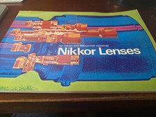 Nikkor Lenses Manual For Nikon  Nikkormat Cameras 60 Pages Very RARE Excellent