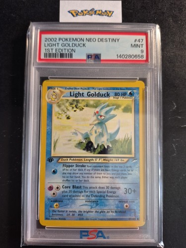 Light Golduck (1st Edition) graded PSA 9 for sale on eBay