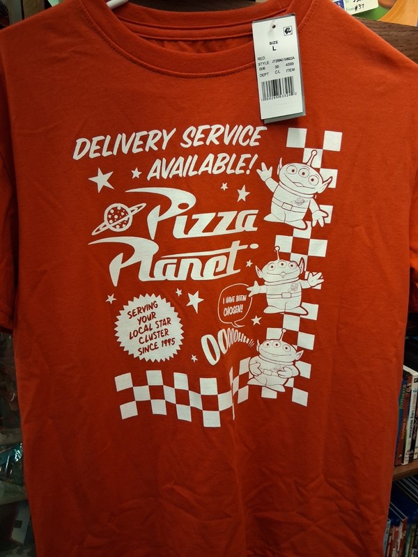 Disney's Toys Story Pizza Plant Size L T shirt
