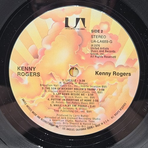 Kenny Rogers - Self-Titled, 1977 Vinyl LP, United Artists Records – UA-LA689-G - Picture 5 of 7
